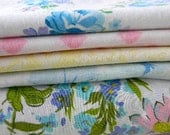 vintage linens sheet set spring mix