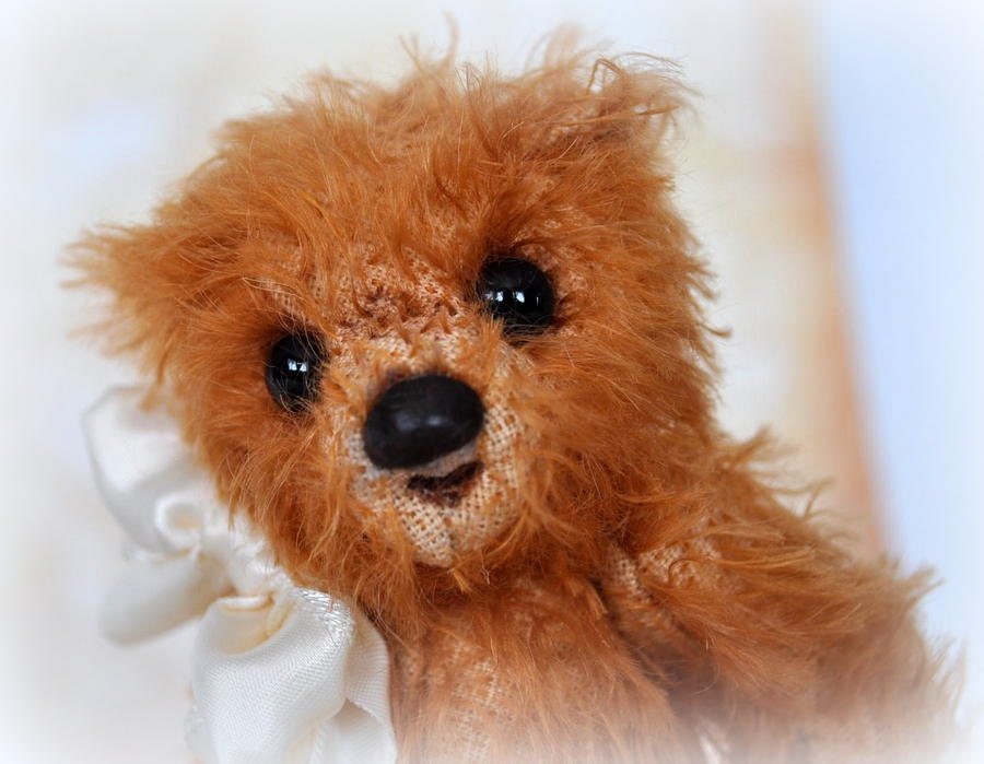Artist Handmade Miniature Teddy Bear, 5 Inch Jamey by Custom Teddys
