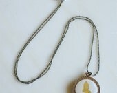 vintage Lord's Prayer necklace on a 15 inch chain
