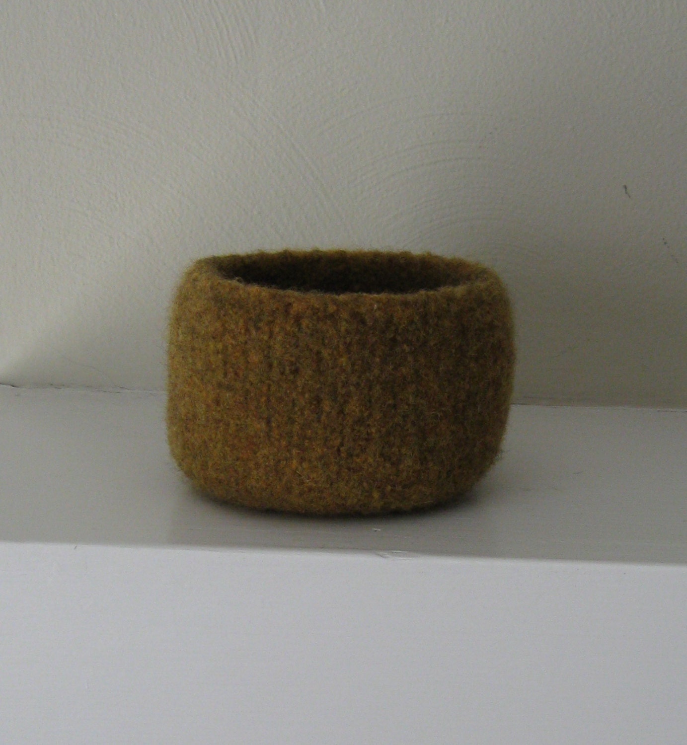 Dijoun Mustard Felted Bowl - In Stock - Ready to Ship