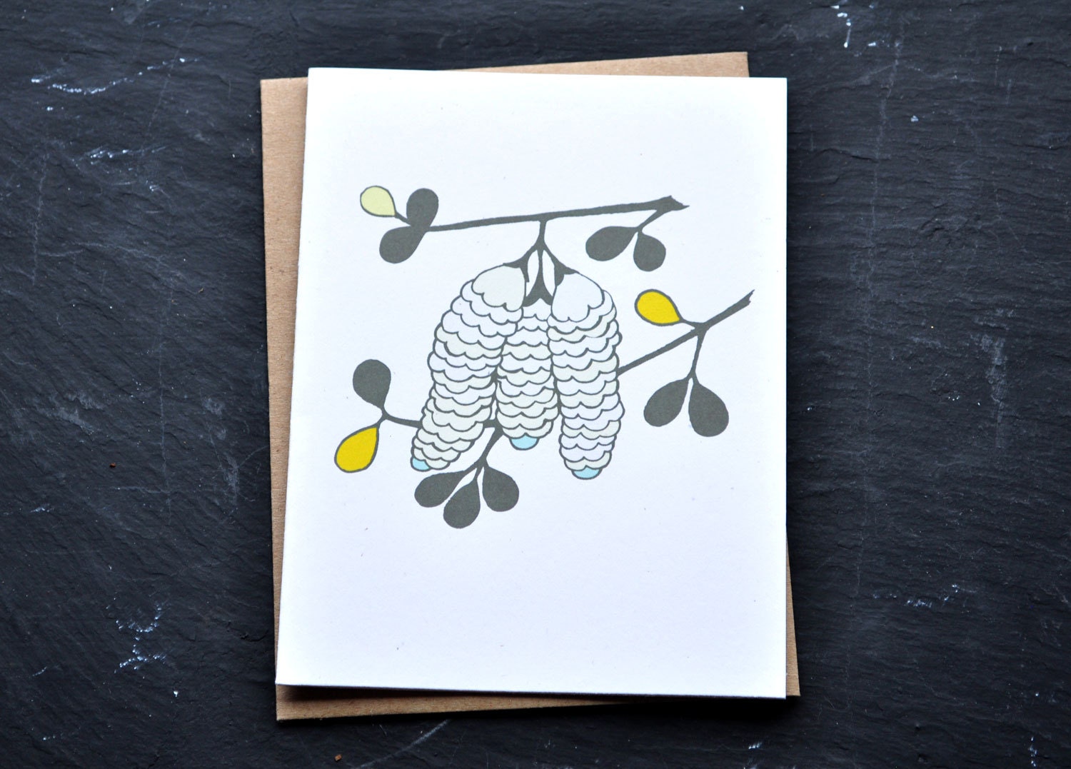 Cottony Buds notecard