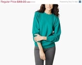 SALE - Vintage Teal Cashmere Sweater