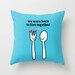 Pillow Cover Cushion Cover Funny pillow Blue pillow cover