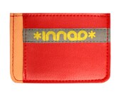 Peach Scarlet Gray Ultra Slim Wallet