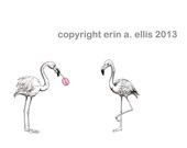 Flamingos 5x7 Print