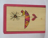 Flower Keepsake Box - Modern Wood Jewelry