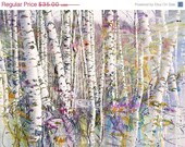 ON SALE Landscape, Abstract Art, Modern Art,  Art Print, Home Wall Decor, Archival Fine Art Print, Trees, Home Decor, Gift, Giclee,