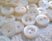 Tiny Pearl Vintage Buttons Mother of  Pearl Heirloom Sewing, Dolls, Baby