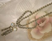 Vintage Clear Rhinestone Choker Necklace