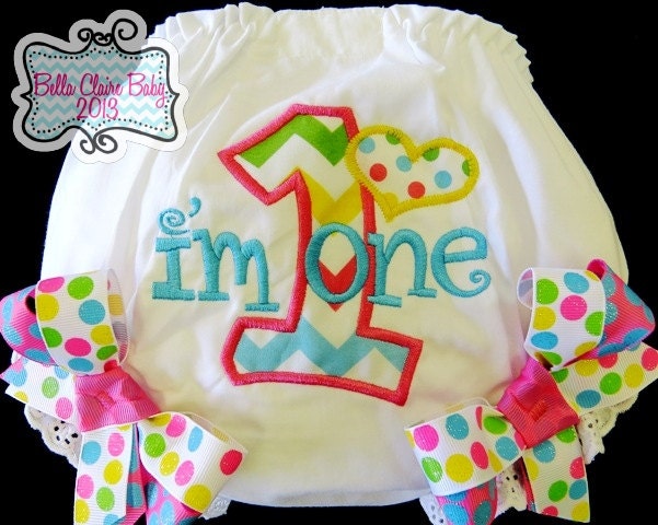 Girl Chevron Sparkles bloomers Ready to Ship size 12-18 months monogrammed diaper covers for birthday girl toddler