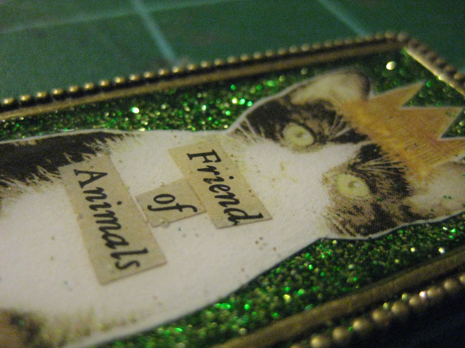 King Kitten, Tabby Cat, Friend of Animals Pendant