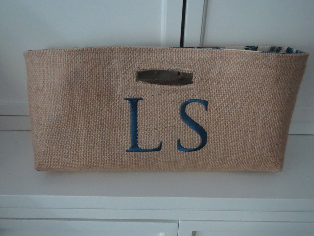Not Your Usual Wine Bag Monogrammed Burlap