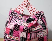 Reusable Shopping Bag Strawberry Patchwork Ready to ship