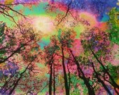 New sunrise, 16x20, Fantasy, Fine art photography, art, mixed media photo, colorful art, nature, landscape, pink, sunrise, limited edition