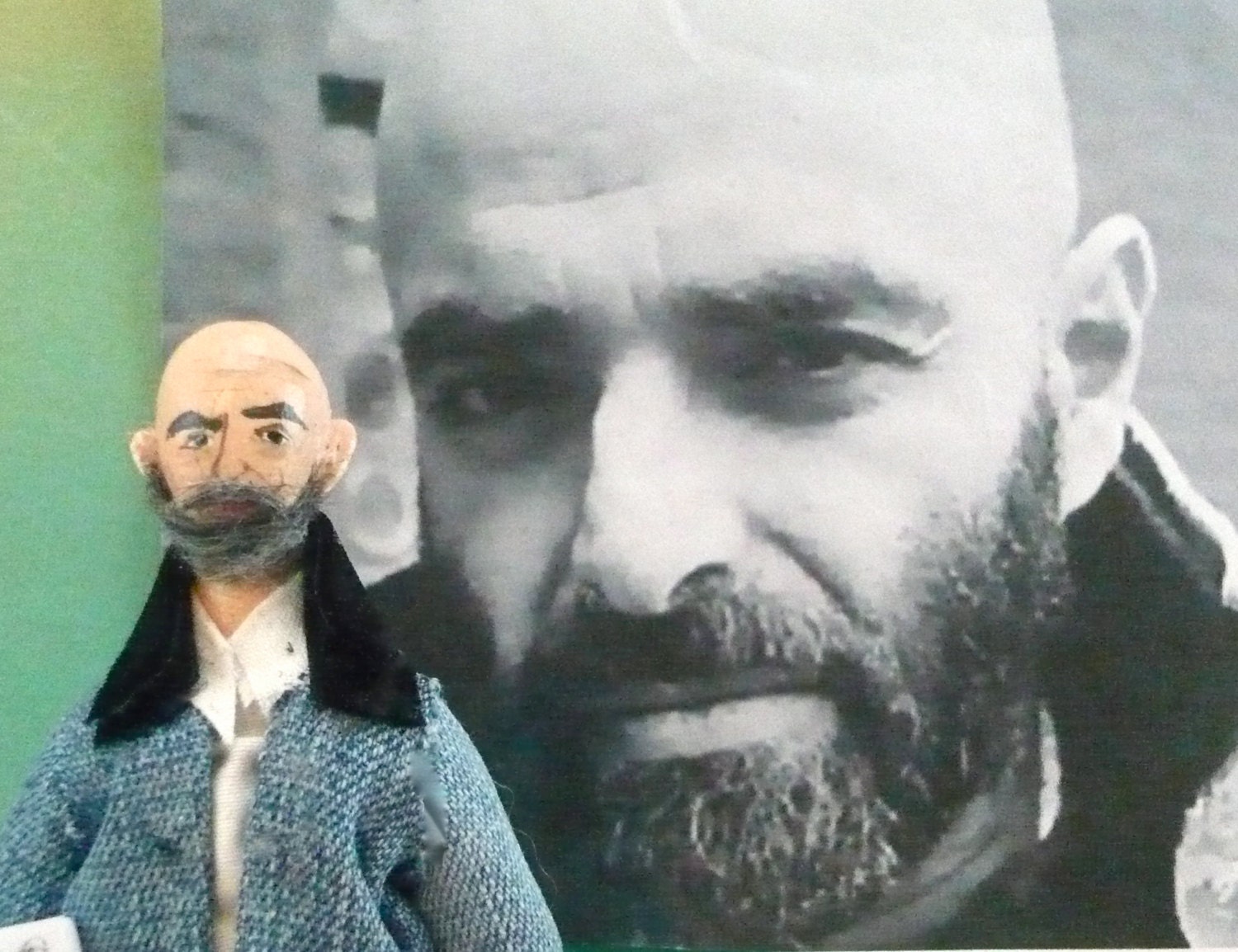 Shel Silverstein Doll Miniature Writer Art Collectible