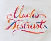Macho Distrust Embroidery - giclee print