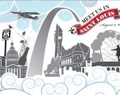 Meet Us In St. Louis Custom Postcards - eipetrie13