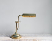 Vintage Brass Reading Lamp / Telescoping Desk Lamp