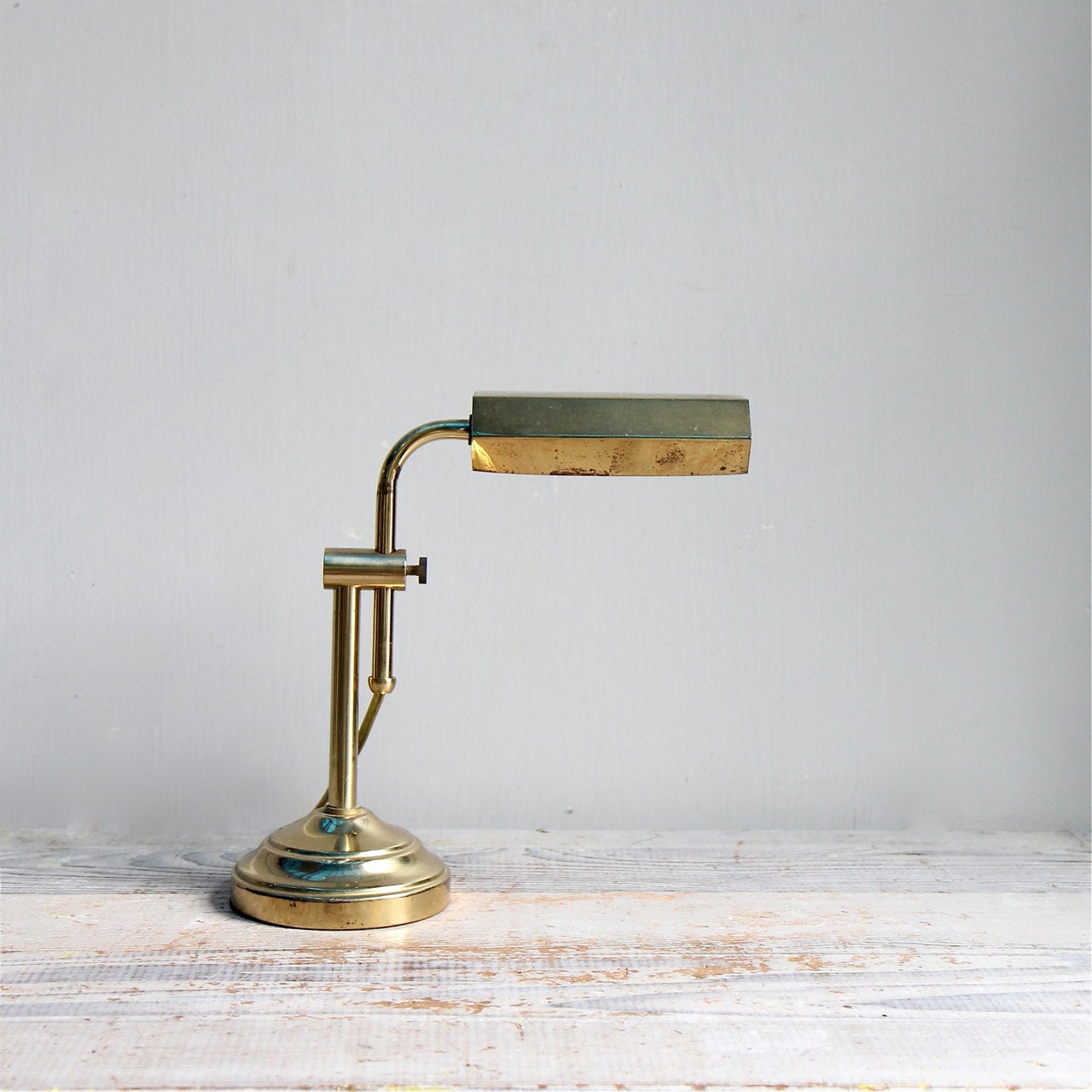 Vintage Brass Reading Lamp / Telescoping Desk Lamp