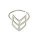 Arrow ring- filigree ring- chevron ring- sterling silver ring