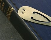 Personalized Bookmark - Gold Brass Intial Bookmark
