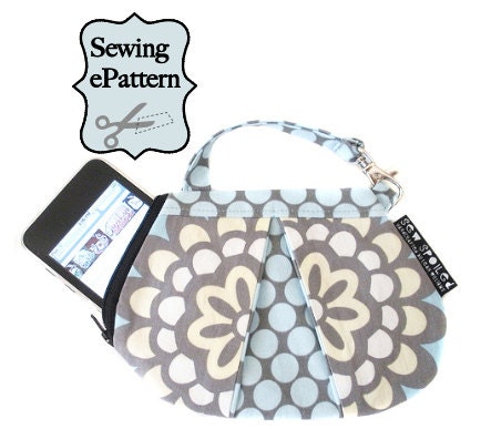 Sew Spoiled Ladybug, Mini Purse Sewing Pattern with two zipper options