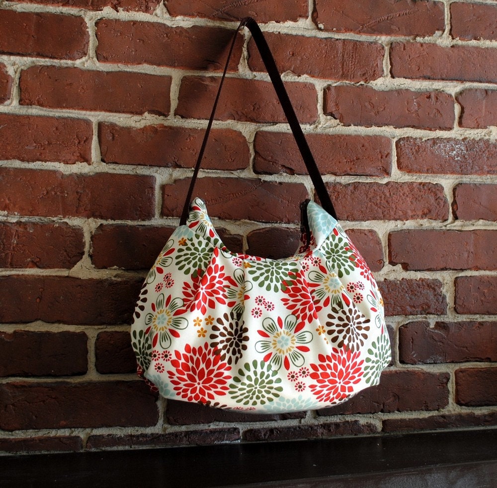 Pleated Bag // Shoulder Purse - Kennedy Floral