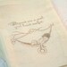 Dreaming Girl Muslin Bags / Drawstring Gift Bags - Stamped - Wedding / Birthday / Baby Shower