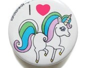 I Love Unicorns pinback button