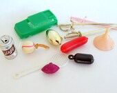 Vintage Plastic Gumball Charm Prizes Lot of 12