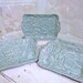 Ceramic Trays Set of Five Herb Garden Dishes Pottery Sage Green Basil Mint Lavender Sage