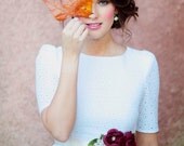 Handmade Silk Flower Belt in Scarlet Red by Fine & Fleurie