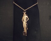 Brass Devil in the Details Tie Bar