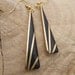 Deco Inspired Earrings - Ebony and Brass