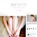 Premade Blogger Template Simple Simon - Gray Matter