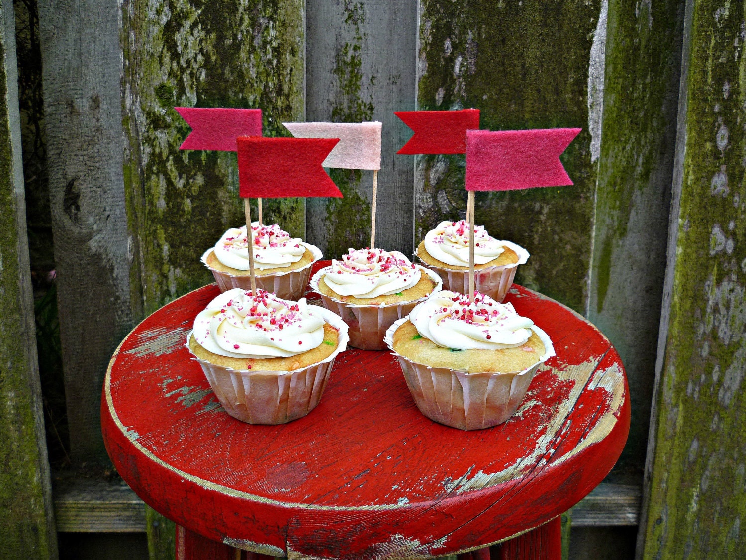Fancy Schmancy Dessert Flags - Valentine's Day Cupcake Toppers
