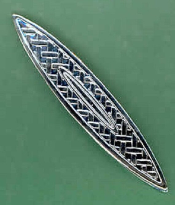 Celtic Silver Metal Tatting Shuttle by 1creativestitches on Etsy