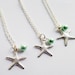 Bridesmaid Set of 3 Silver Starfish Necklaces with pretty accent pearls- Wedding, Bridesmaids, Gift, Bridal, Wedding