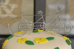 IN TANDEM: Personalized Tandem Bike Wedding Cake Topper