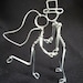 S.W.A.K. Small Couple Kissing Wedding Cake Topper