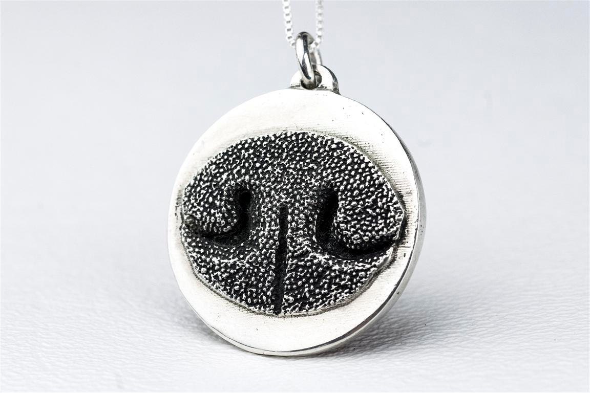 Dog Nose Necklace Jewelry Custom Personalized Sterling Silver