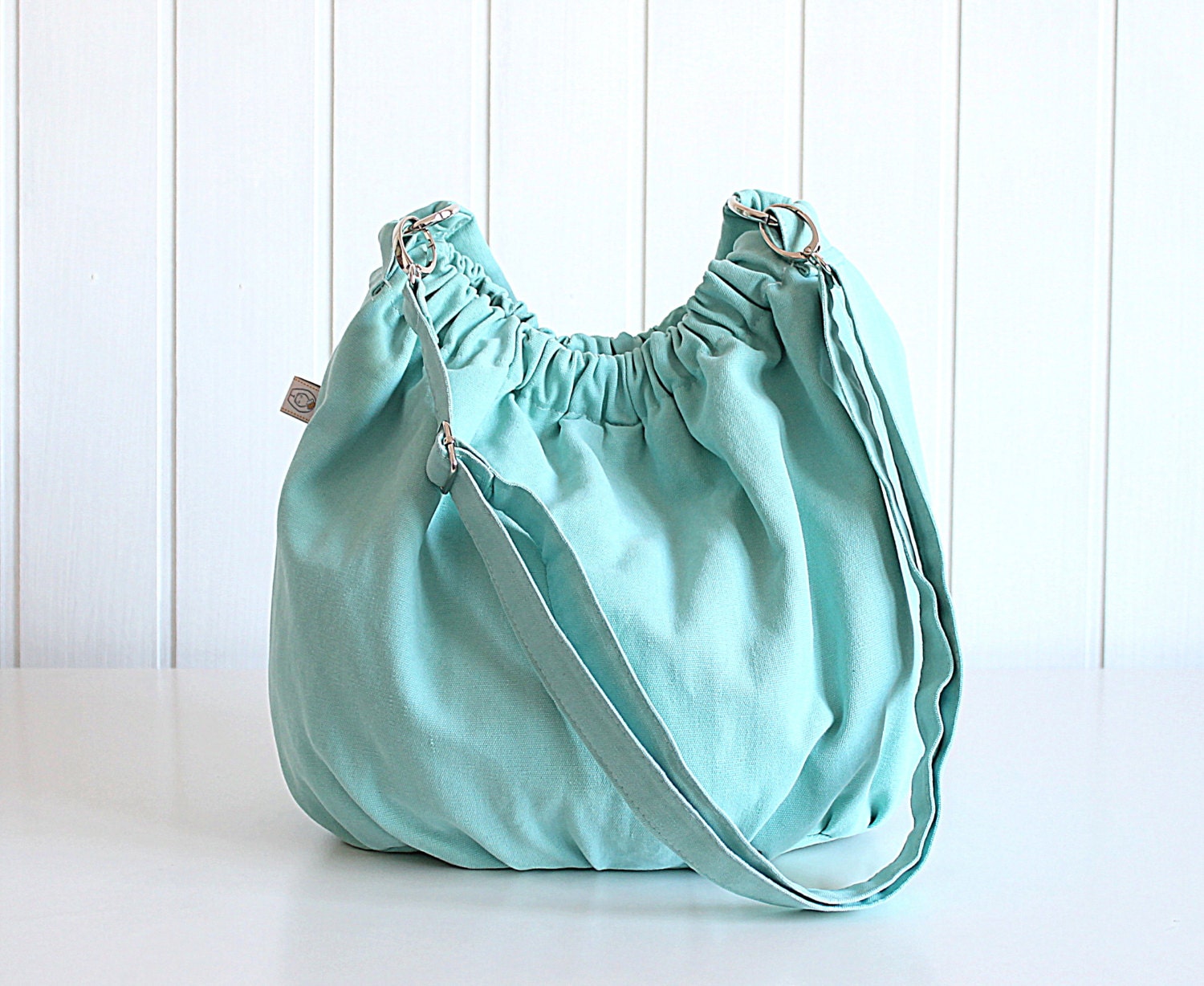 Nagy in Aqua -medium- Diaper Bag / Travel Bag / Summer Fashion / Shoulder Bag / Messenger Bag