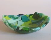 Glass bowl - Fused recycled glass