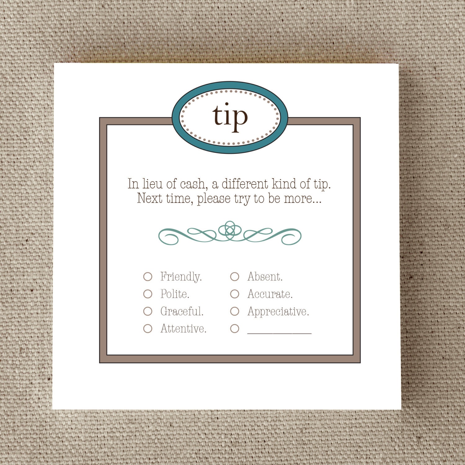 Funny Sticky Notes, Snarky, Humorous, Unusual, "Tip Notes" (NSN-X019)