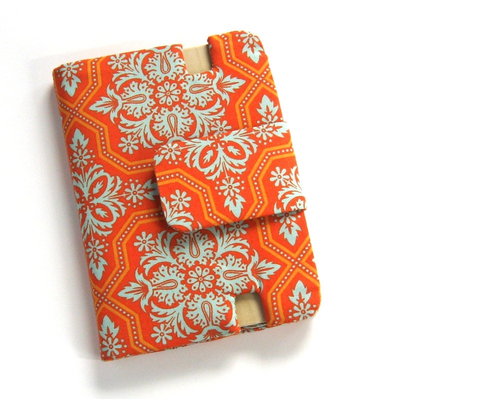 Kindle Fire HD 7 Orange & Turquoise Cover Stand Ready to Ship - StudioCherie