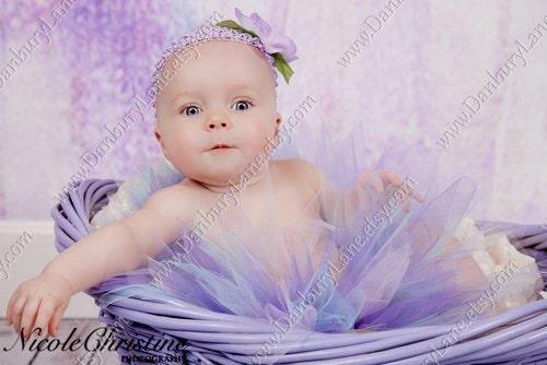 Purple Fairy Tutu only, new baby and photo prop skirt, choose your size newborn, 3,6,9,12,18,24 months -LILY WOODLAND FAIRY