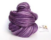 Lavender Sachet--hand dyed lace weight yarn, BFL and silk, (875yds/100gm)