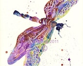 DRAGONFLY Art, mothers day, springtime, nature, May finds, dragonfly painting