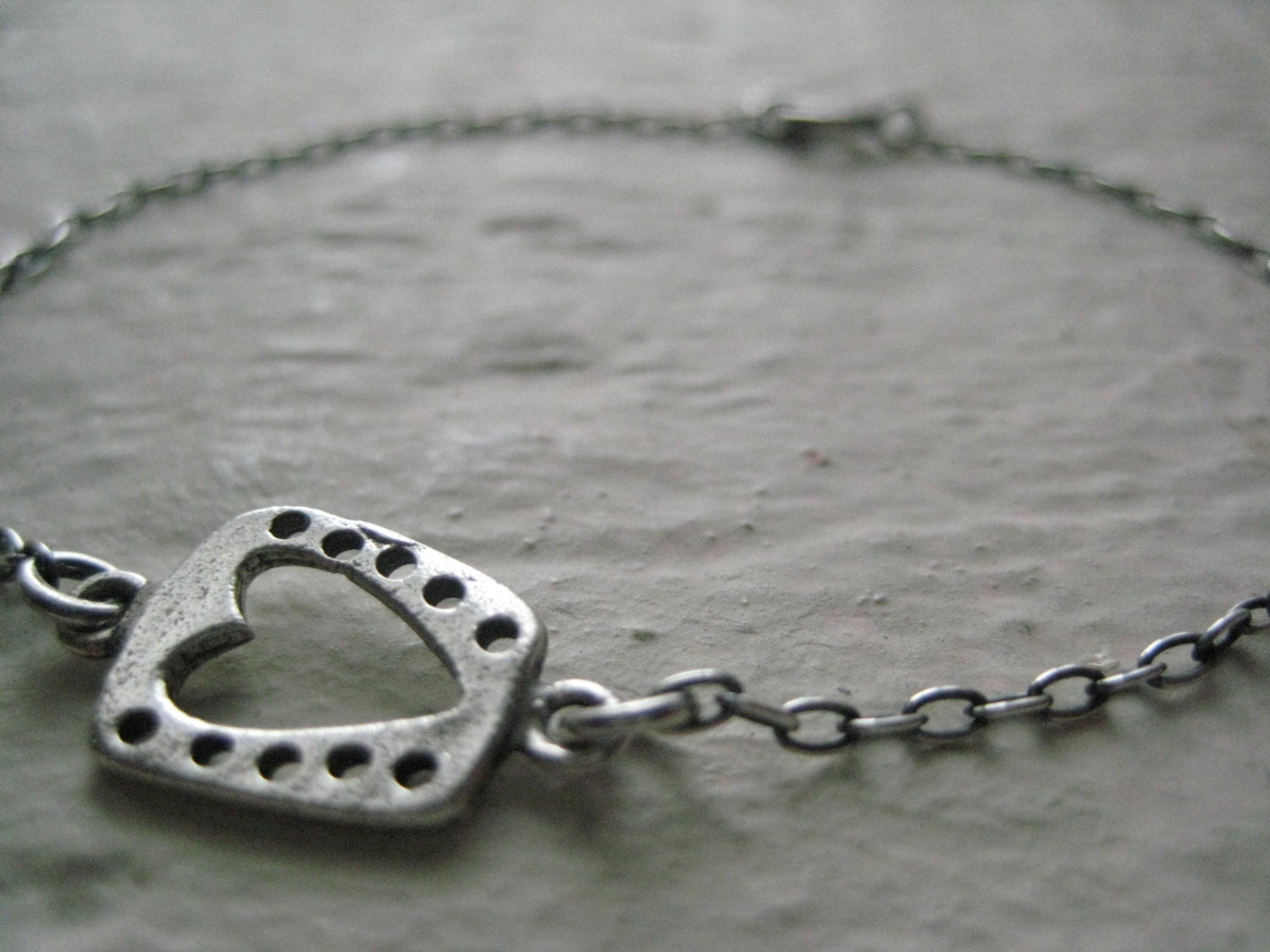 Love Connection Bracelet- Sterling Silver Oxidized