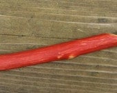 Hand Carved Crochet Hook - Apple Red Size P